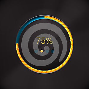 Round preloading progress bar