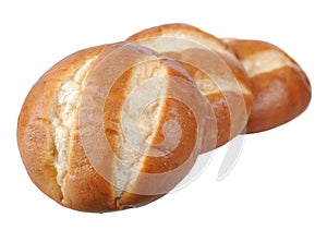 Round pretzal bread