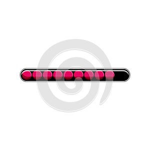 round progress bar cartoon vector illustration