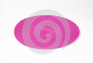 Round purple table mat