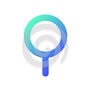 Round pushpin pixel perfect gradient linear ui icon