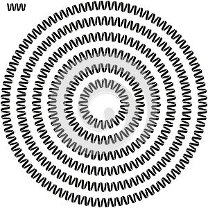 Round ribbon wave circular border frame in a range of sizes.