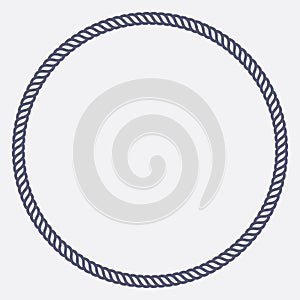 Round Rope Border Frame