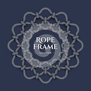 Round rope frame