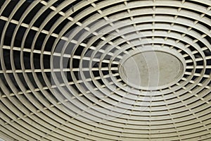 Round Screen of Exhause propeler airconditioning on setup of the building