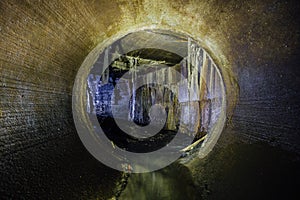 Round sewer tunnel pipe