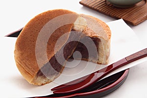 Round-shaped Cake Containing Red Bean Paste, Japanese Sweets