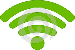 Round Signal icon of radio wave status