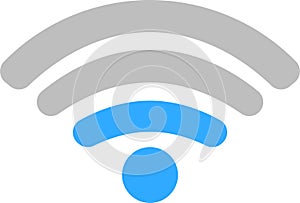 Round Signal icon of radio wave status