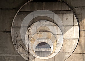 Round spans in reinforced concrete bridge piers