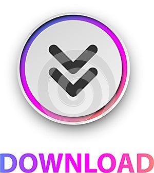 Round spectrum download button.