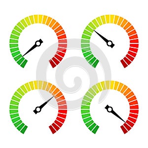 Round speed progress bar vector icon