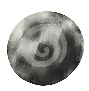 Round sphere circle circlular bubble shape hand painting texture illustration element