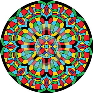Round Stained Glass Window Images, Stock Photos & Vectors