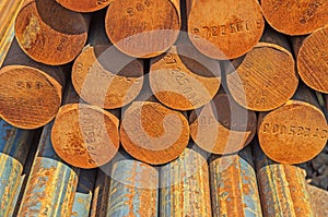 Hot-rolled round steel bars