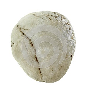 Round stone isolated