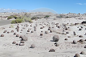 Round stones in Ischigualasto