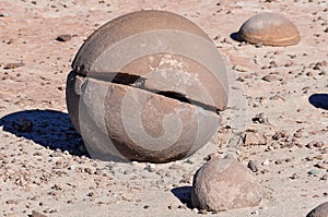 Round stones in the Ischigualasto National Park, Argentina