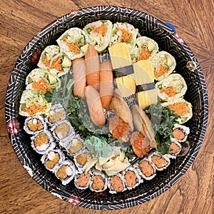 Round Sushi Platter