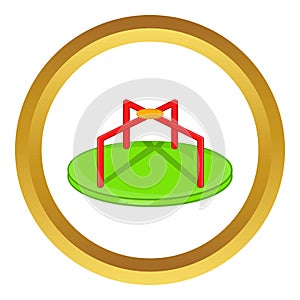 Round teeter vector icon