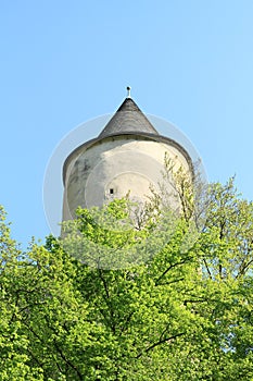 Round tower on Castle Karlstejn