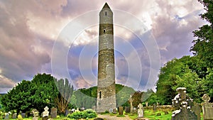 Round Tower in Glendalough