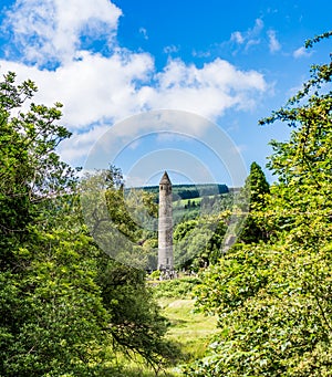 Round Tower in Glendalough, Ireland