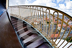 Round tower stairs