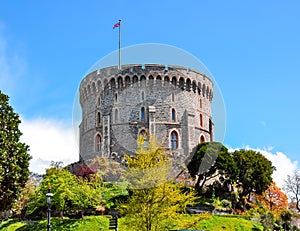 Round Tower of Windsor Castle, London, UK