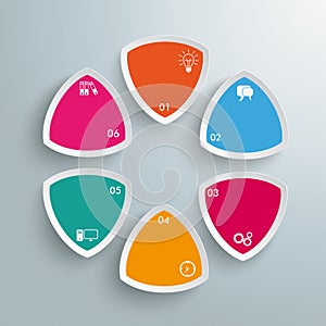 6 Round Triangles PiAd