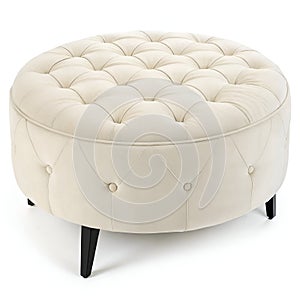 Round Tufted Ottoman