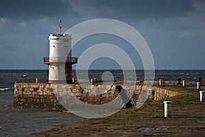 Round turret on quayside