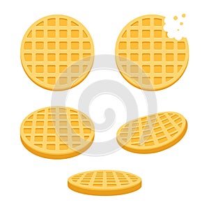 Round waffles set