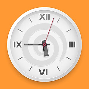 Round wall clock template