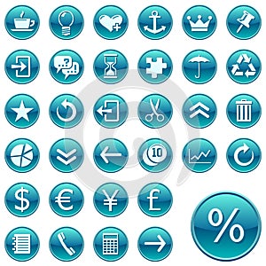 Round web icons / buttons 2