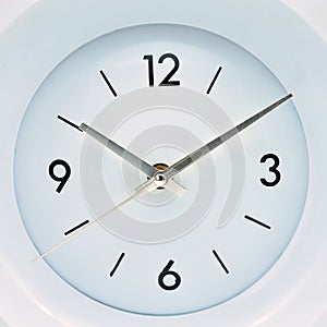 Wall clock measuring time