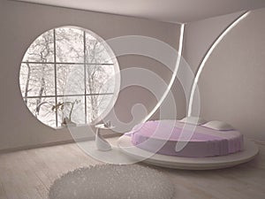 Round window and the bed