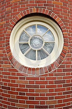 Round Window in a Brick Tower