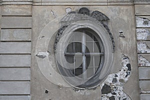 Round window of the church morgue