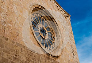 Round window of an old monastery