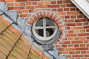 Round window in the wall