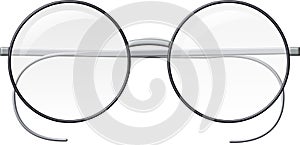 Round wireframe eyeglasses