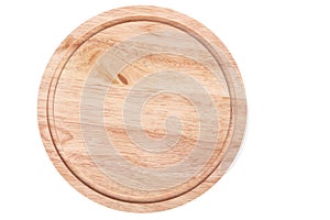 Round wooden cutting board