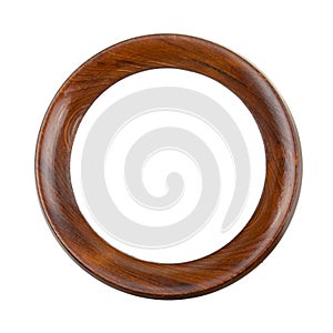 Round wooden frame