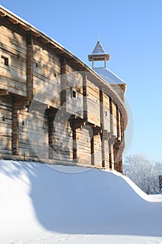 Round wooden stronghold