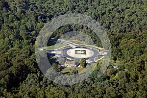 Roundabout in the forest