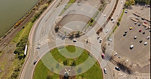 Roundabout in Larne town Antrim N Ireland