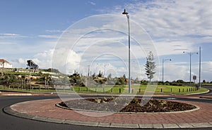 Roundabout at Ocean Drive Bunbury Western Australia.