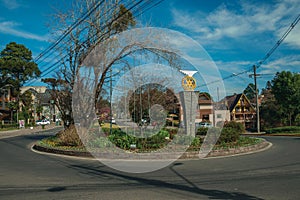 Roundabout with Rotary International logo photo
