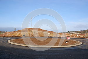 Roundabout under construction